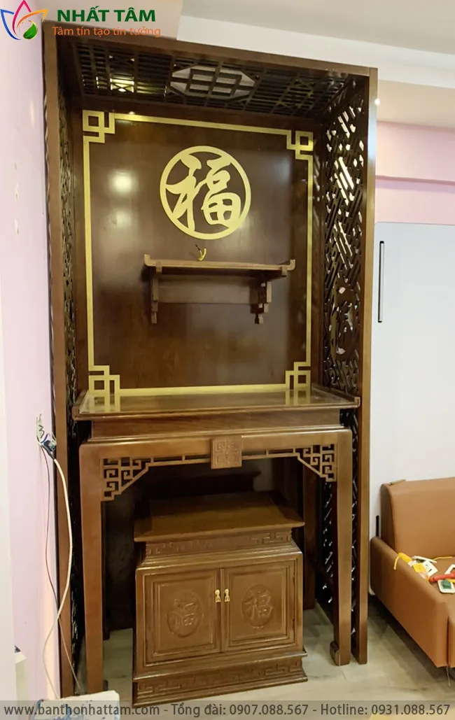 bàn thờ chung cư đơn giản