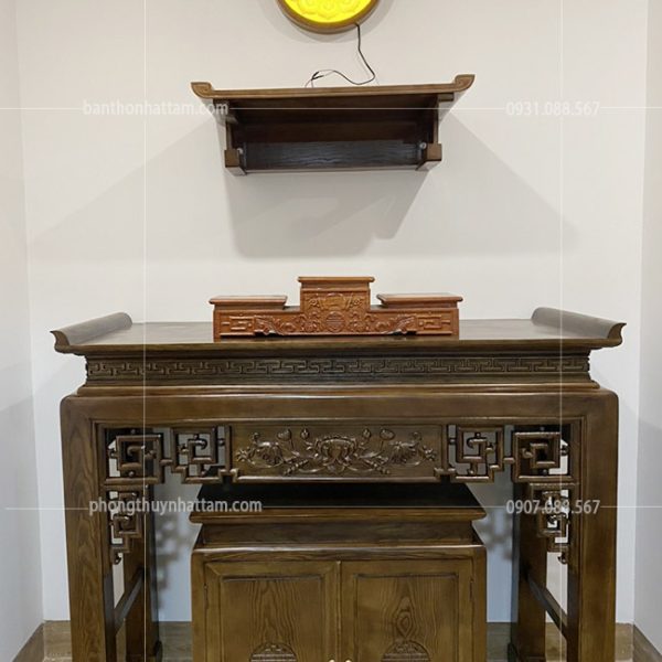bàn thờ hiện đại gỗ Gụ