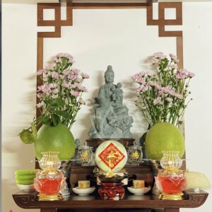 Trang thờ Phật treo tường đẹp, hiện đại giá rẻ tận xưởng sản xuất bởi Phong Thủy Nhất Tâm