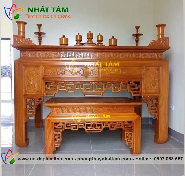 Bàn thờ gỗ mít đẹp