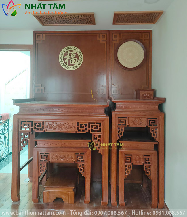 bàn thờ đứng gỗ Hương