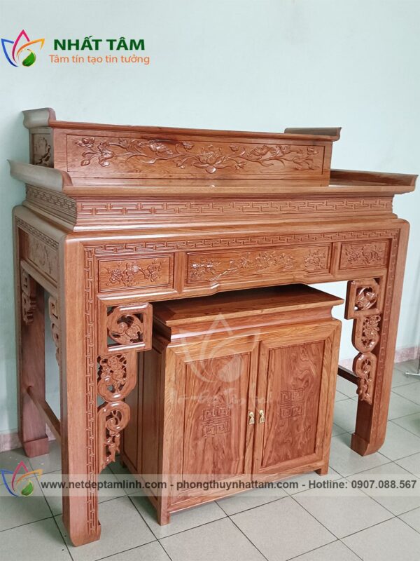 bàn thờ gỗ hương hiện đại