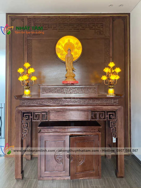 Bàn thờ phật gỗ gụ