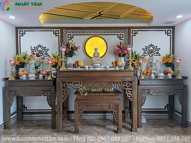 phòng thờ đẹp hiện đại