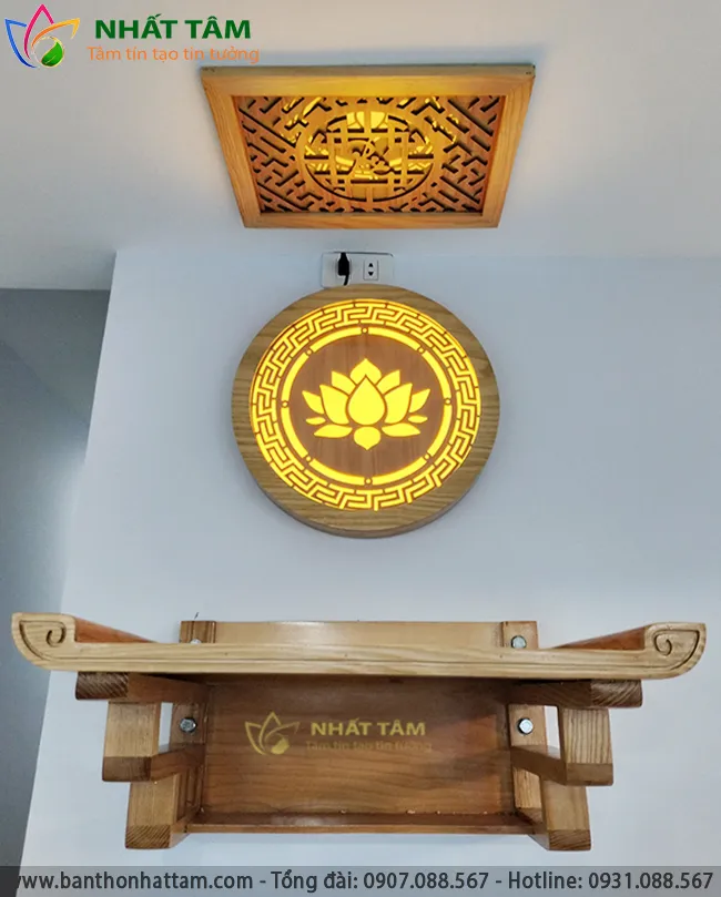 Bàn thờ treo tường chung cư
