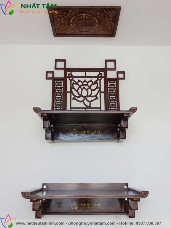 Lắp đặt 2 bàn thờ treo tường đẹp tại tp Hồ Chí Minh