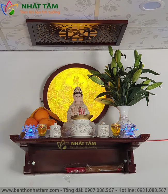 Bàn thờ phật treo tường
