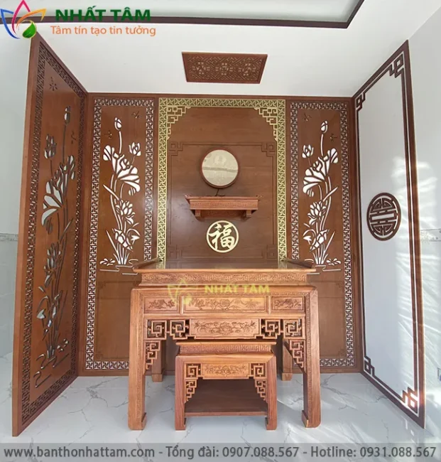 phòng thờ đẹp hiện đại