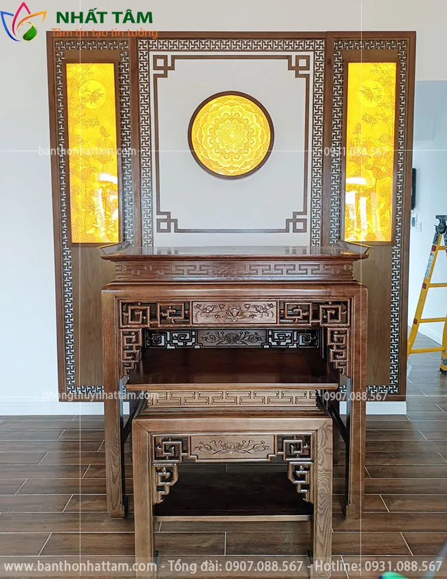 Mẫu phòng thờ đẹp đơn giản hiện đại