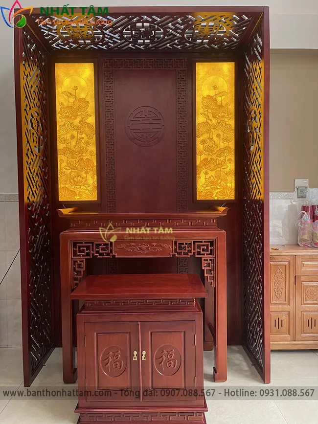 phong thờ đẹp hiện đại 