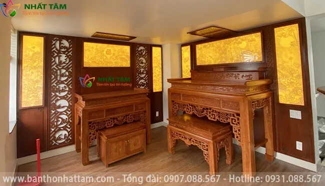 phòng thờ đẹp hiện đại