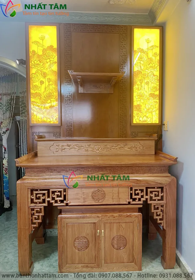 phòng thờ đẹp gỗ Hương